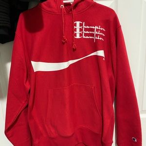 Champion x Coca Cola Collab Hoodie: Unisex L